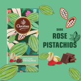 Chocolian Bakers Dark Chocolate With Rose & Pistachio Bar | 100% Veg | Eggless