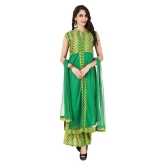 Fasense Net Kurti With Palazzo - Stitched Suit - XL