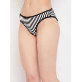 Clovia - White Nylon Striped Womens Bikini ( Pack of 1 ) - None