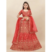 Apnisha Silk Lehenga Choli Set For Girls ( Pack of 1 , Red ) - None