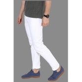 HALOGEN - White Cotton Blend Slim Fit Mens Jeans ( Pack of 1 ) - None