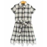 Juscubs Gray Cotton Girls Shirt Dress ( Pack of 1 ) - None