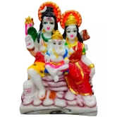 PAYSTORE Resin Shiv Family Idol ( 15 cm )