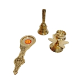 Brass pooja thali 3 piece set