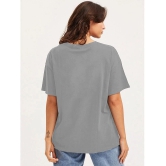 clafoutis Grey Cotton Loose Fit Womens T-Shirt ( Pack of 1 ) - None