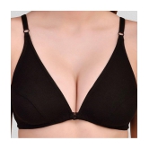 Zourt - Black Cotton Non Padded Women's Minimizer Bra ( Pack of 1 ) - None