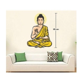 Asmi Collection Meditating God Buddha Wall Sticker ( 85 x 60 cms )