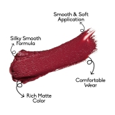 Seven Seas Long Lasting | Matte Finish | Longwear | Matte With You Lipstick (Maroon 3.5g)