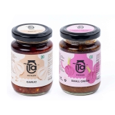 Ta Pickles | Small Onion & Garlic Pickle | 150g [Pack of 2] Combo Made with Cold Pressed Oil | Homemade | Traditional Indian Taste | Natural | No Pres