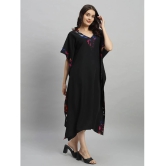 Curvydrobe Crepe Black Beach Dresses - - None