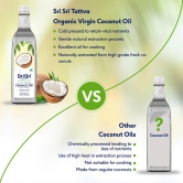 Coconut Oil - 100% Pure And Unrefined Cold Pressed Oil, 900 ml