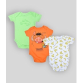 Sathiyas - Multi Color Cotton Rompers For Baby Boy,Baby Girl ( Pack of 3 ) - None