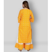 Lee Moda - Yellow Straight Rayon Womens Stitched Salwar Suit ( Pack of 1 ) - XXL