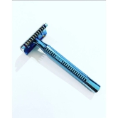 Romer-7 Kromatik Blue Hybrid De Safety Razor + SS Blade Safety Razor 1 Blade 1