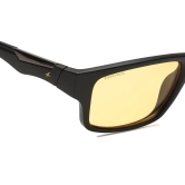 Yellow Square Sunglasses for Men