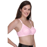 Sona Womens Sweety Baby Pink Everyday Full Coverage Non Padded Cotton Bra-40 / D / Baby Pink