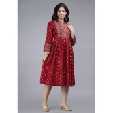 Smien - Maroon Rayon Women's Anarkali Kurti ( Pack of 1 ) - None