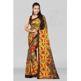 LEELAVATI - Multicolor Crepe Saree With Blouse Piece ( Pack of 1 ) - Multicolor