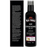 Man Arden Hair Strengthening Hair Oil With Comb Applicator for Men, For Nourishment & Strength, Bhringraj Oil, Organic Coconut Oil, Jamaican Castor Oil, Golden Jojoba Oil, 100 ml