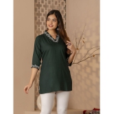 Kapadia Green Rayon Womens Regular Top ( Pack of 1 ) - None