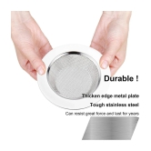 Strainers & Sieves sink jali Kitchen Sink, Basin, Bathroom Sink, Floor Stainless Steel Push Down Strainer (9 cm Set of 2)