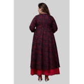 miravan - Maroon Cotton Womens Anarkali Kurti ( Pack of 1 ) - None