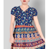 Sttoffa - Multicolor Cotton Womens Flared Kurti ( Pack of 1 ) - M