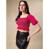 Sheetal associates - Pink Polyester Womens Crop Top ( Pack of 1 ) - None