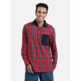 Bene Kleed 100% Cotton Regular Fit Checks Full Sleeves Mens Casual Shirt - Red ( Pack of 1 ) - None