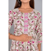 SIPET Rayon Self Design Anarkali Womens Kurti - Pink ( Pack of 1 ) - None