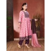 Aarika Pink Rayon Girls Suit Sets ( Pack of 1 ) - None