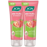 Joy Skin Fruits Oil Removal Fruit Infused Strawberry Face Wash 200ml, (Pack of 2 X100ml)