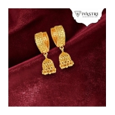 VIVASTRI Golden Clip-Ons Earrings ( Pack of 1 ) - Golden