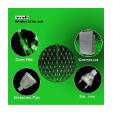 MIRADH Net Mesh String Lights For Diwali Decoration Green Outdoor Wall lights Cool Day Light - Pack of 1