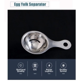 Nidy® 2 PCS Stainless Steel Egg Separator, Yolk White Divider Strainer Filter Dishwasher Safe Kitchen Bake Tool.