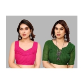 Kashvi Sarees Georgette Printed Saree With Blouse Piece - Multicolor ( Pack of 2 ) - Multicolor