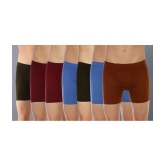 Dollar Multicolor Cotton Mens Trunks ( Pack of 7 ) - None