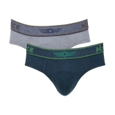 Force NXT Pack of 2 Cotton Mens Briefs ( Multicolor ) Deimyte - None