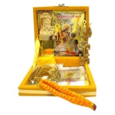 TEVATIYA Siddh Shri Baglamukhi Yantra Box | Complete puja Set Kavach | Bagla Mukhi Puja Poojan Box / Tevatiya