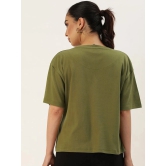 Bene Kleed Green Cotton Loose Fit Womens T-Shirt ( Pack of 1 ) - None