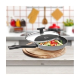 Milton Pro Cook Black Pearl Induction Fry Pan with Glass Lid, 28 cm /2.5 Litre