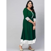 Estela - Green Cotton Blend Women's Flared Kurti ( Pack of 1 ) - None