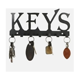 JaipurCrafts Black Iron Key Holder - Pack of 1