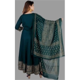 SIPET Rayon Printed Anarkali Women''s Kurti - Green ( Pack of 1 ) - None