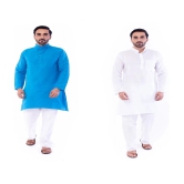 DESHBANDHU DBK Multi Cotton Kurta Pack of 2 - None