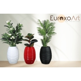 Euroxo Fiber Planter  | FRP Planter for indoor & outdoor | Red | White | Black