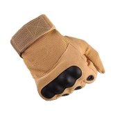 ZAYSOO Beige Nylon Mens Biker Gloves ( Pack of 1 ) - Beige