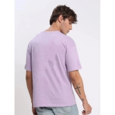 AKTIF Cotton Blend Regular Fit Printed Half Sleeves Mens T-Shirt - Lavender ( Pack of 1 ) - None