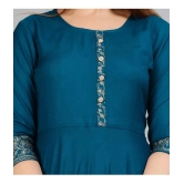 Smien - Olive Rayon Womens Anarkali Kurti ( Pack of 1 ) - None