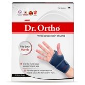 Dr. Ortho Wrist Brace with Thumb Blue Wrist Support ( Pack of 1 ) - Free Size